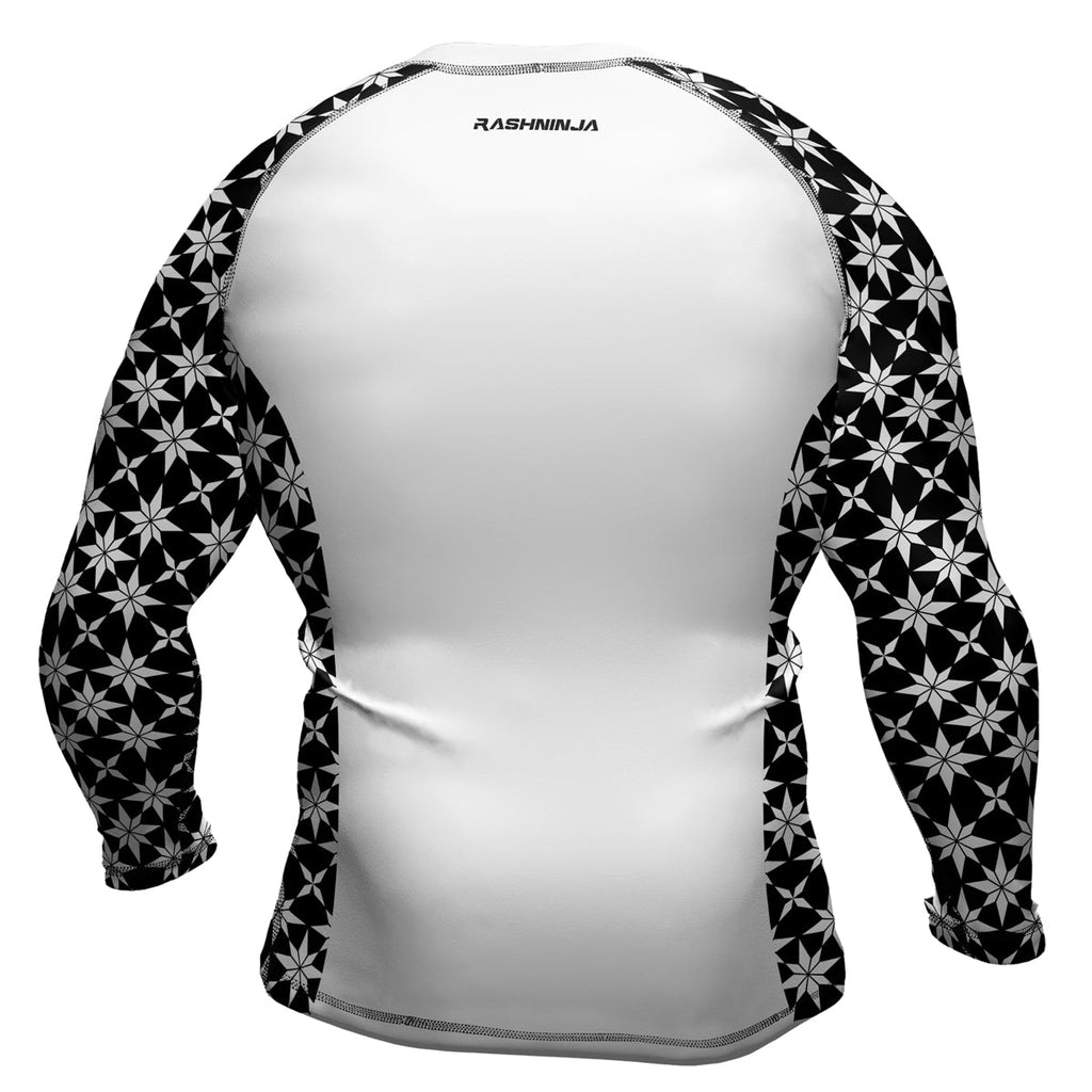 Rashninja Camouflage White Fusion Men's Long Sleeve Rash Guard