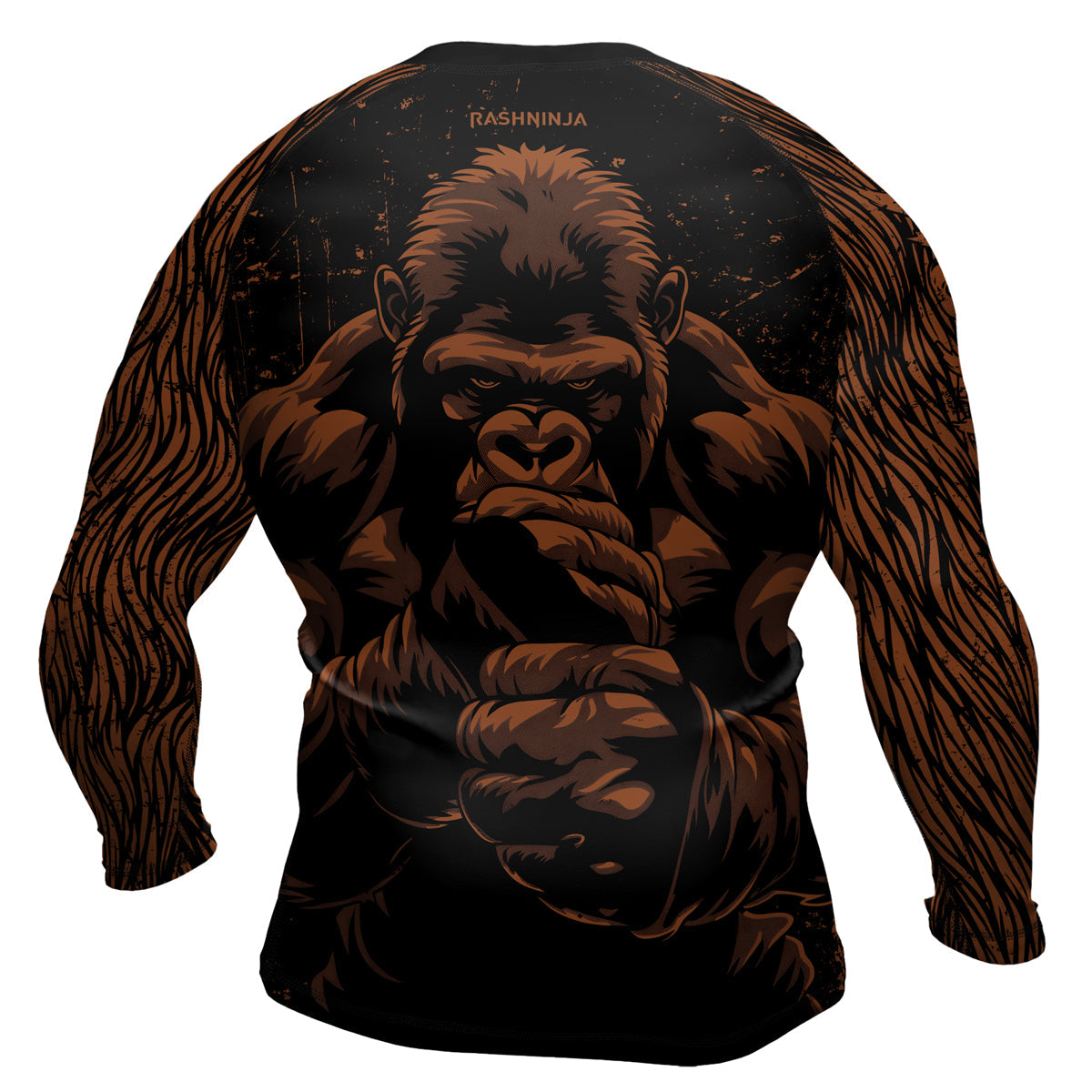 Rashninja Gorilla Jungle King Men's Long Sleeve Rash Guard