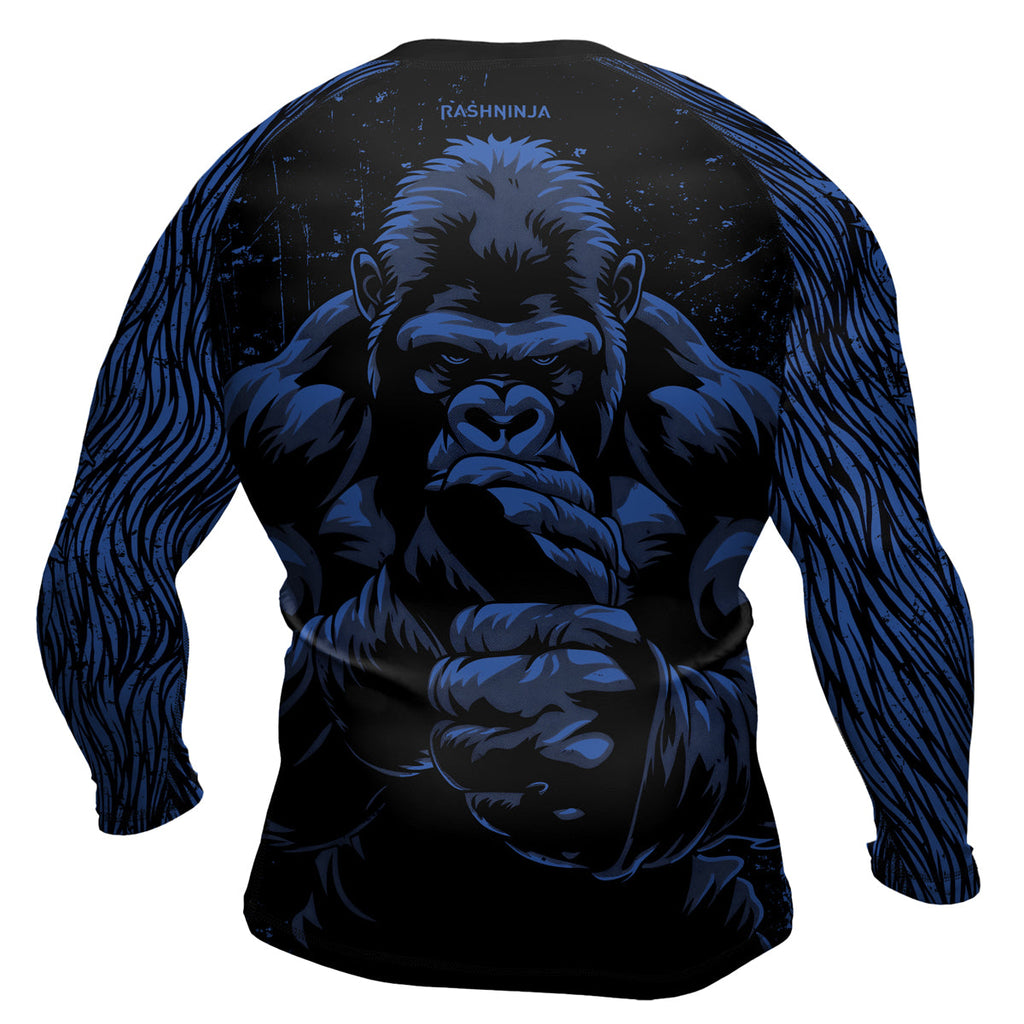 Rashninja Gorilla Jungle King Men's Long Sleeve Rash Guard