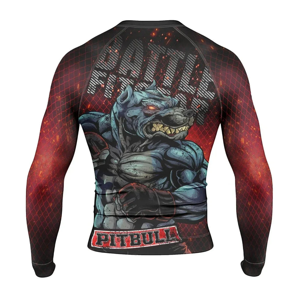 Pitbull Men's Long Sleeve Rash Guard