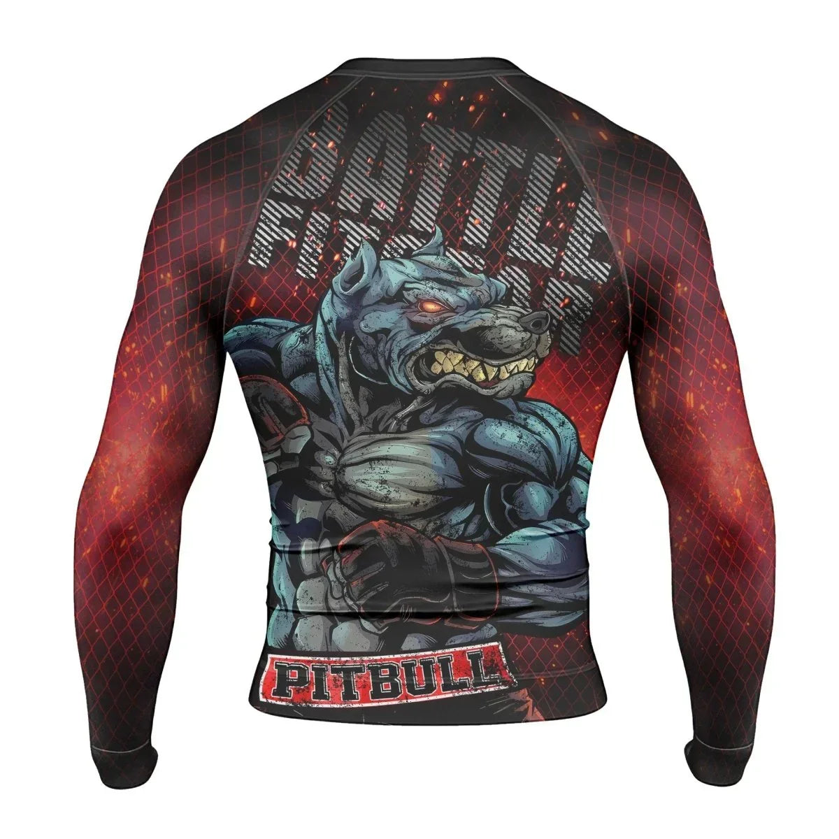 Pitbull Men's Long Sleeve Rash Guard