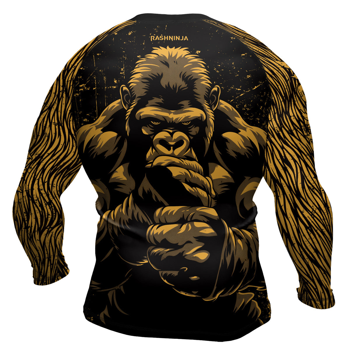 Rashninja Gorilla Jungle King Men's Long Sleeve Rash Guard