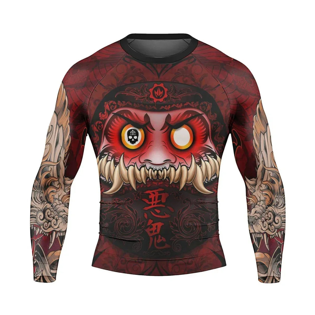 Japanese Daruma Long Sleeve Rash Guard