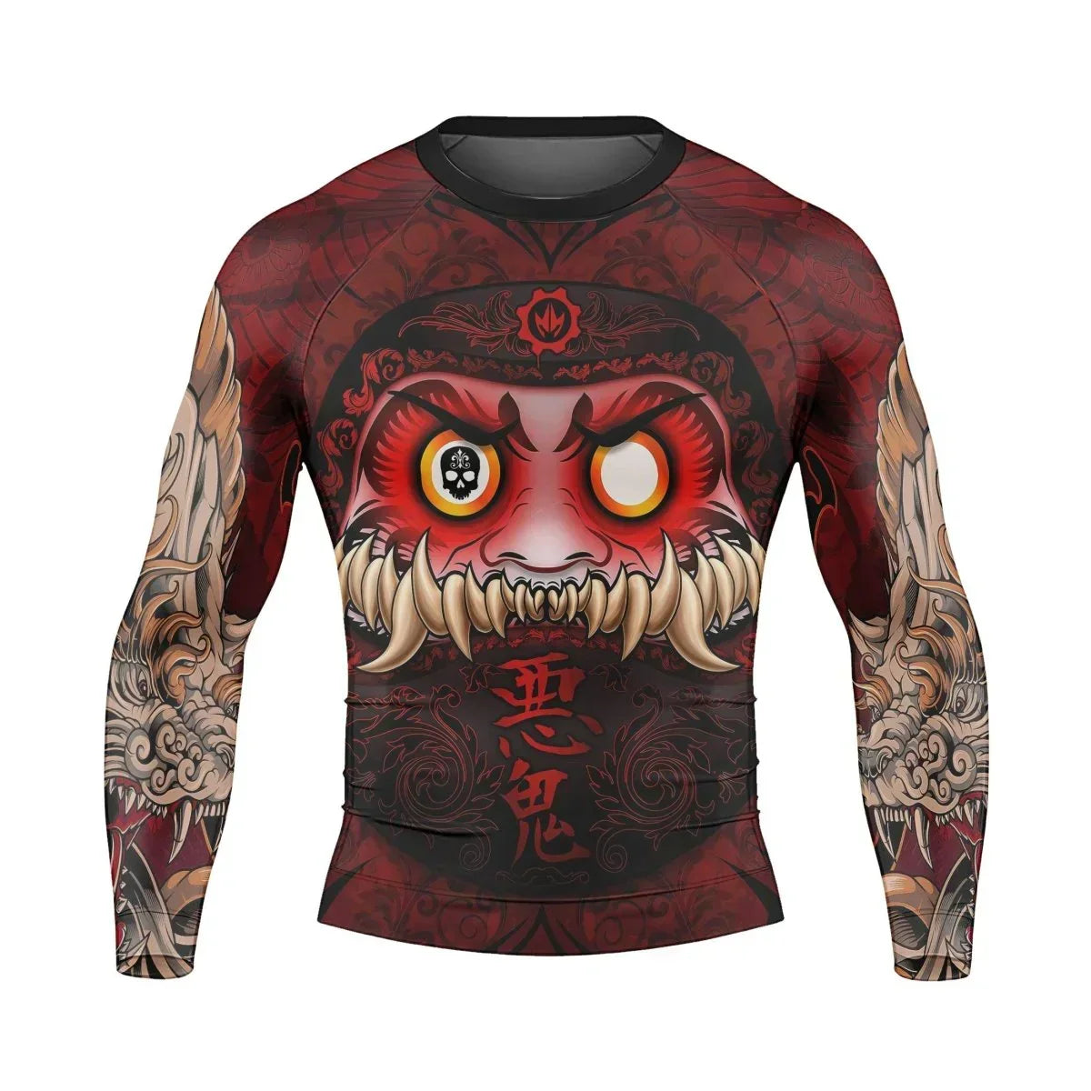 Japanese Daruma Long Sleeve Rash Guard