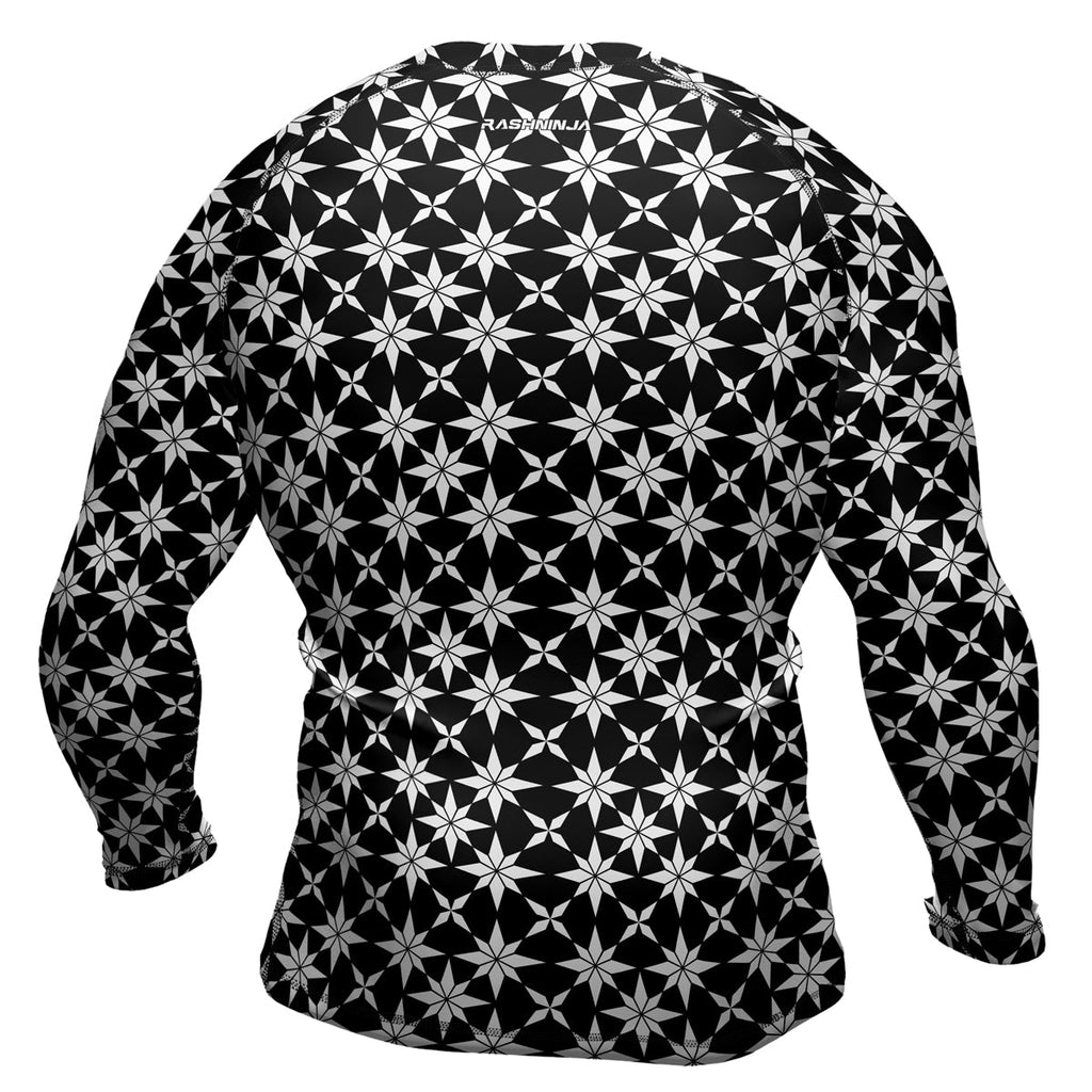 Rashninja Camouflage White Fusion Men's Long Sleeve Rash Guard