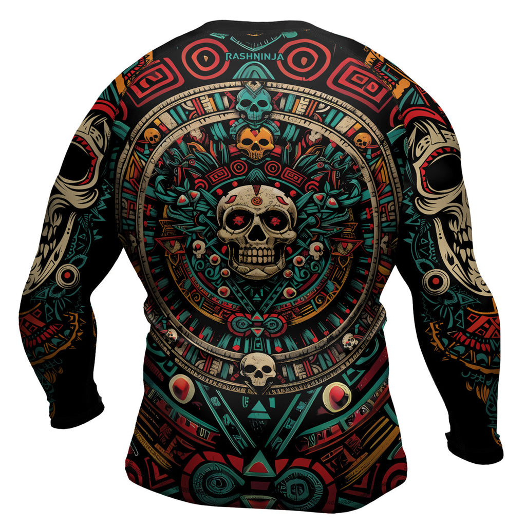 Rashninja Aztec Sun Warrior Men's Long Sleeve Rash Guard