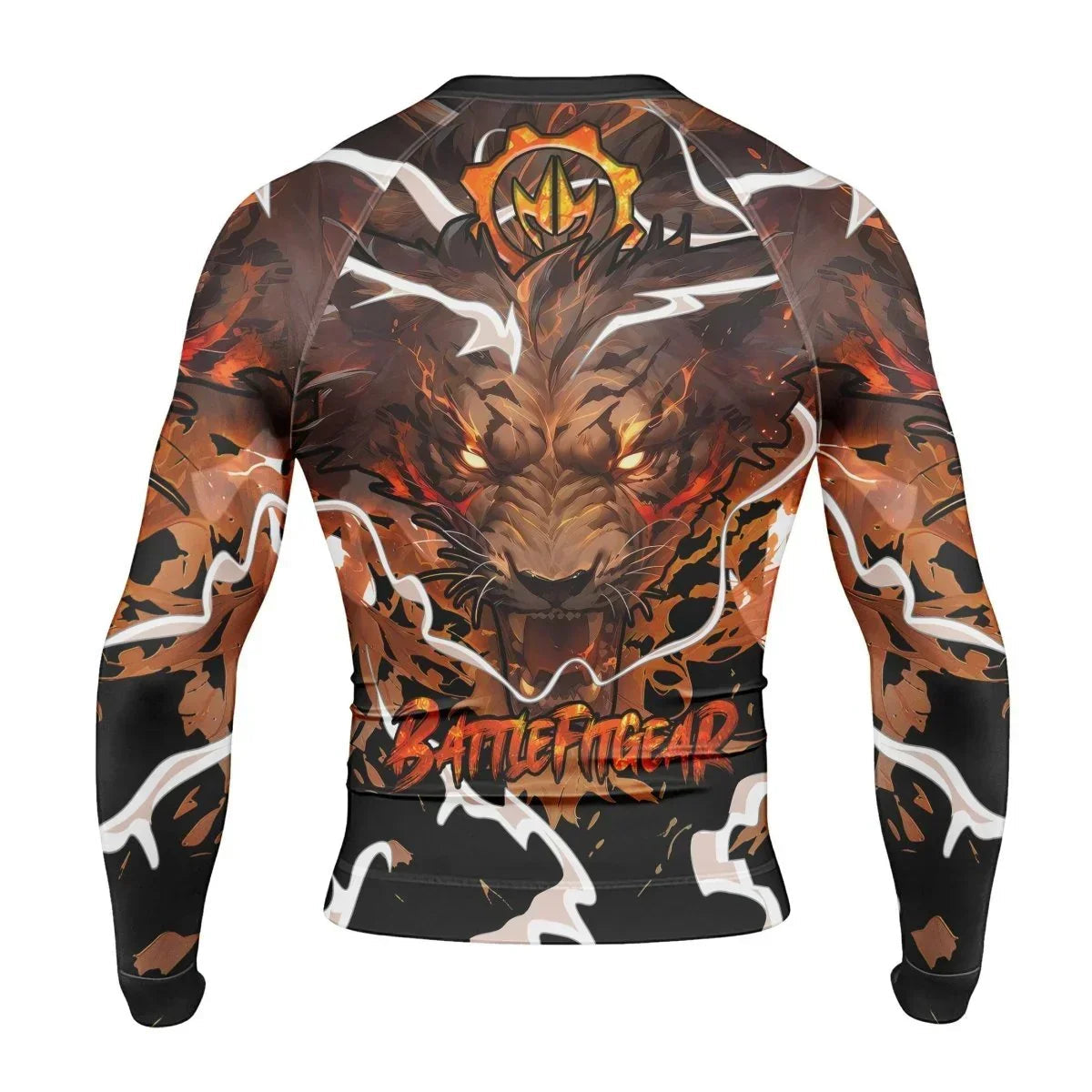 Thunder Lion Long Sleeve Rash Guard