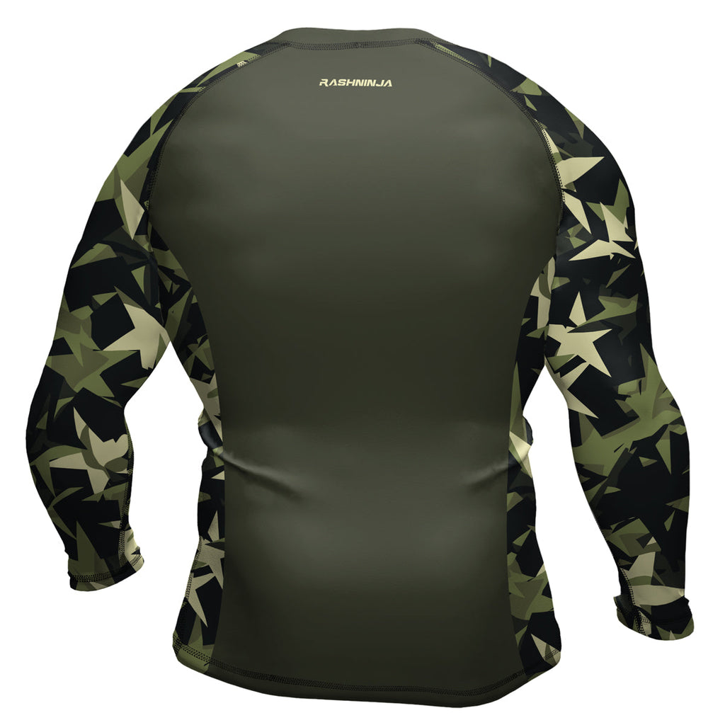 Rashninja Camouflage Star Mirage Men's Long Sleeve Rash Guard