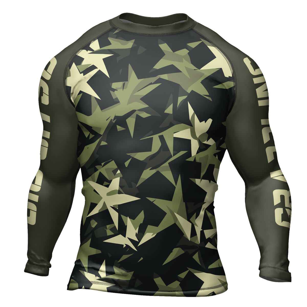 Rashninja Camouflage Star Mirage Men's Long Sleeve Rash Guard