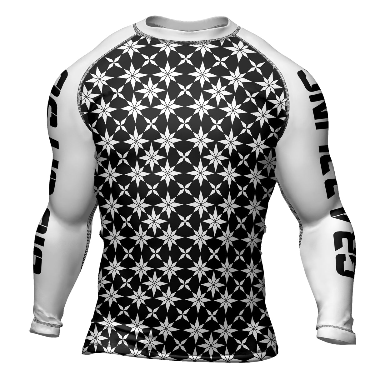 Rashninja Camouflage White Fusion Men's Long Sleeve Rash Guard