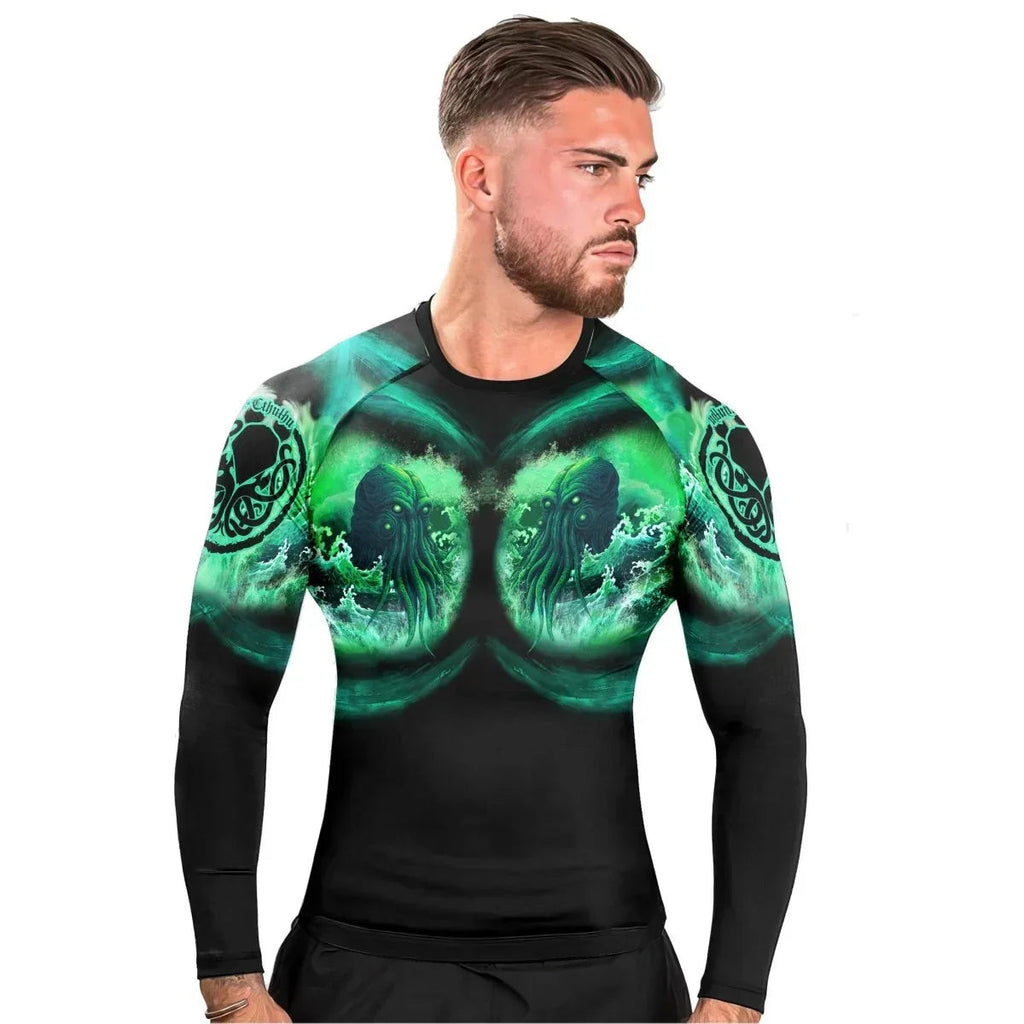 King Of DarkSea Cthulhu Long Sleeve Rash Guard