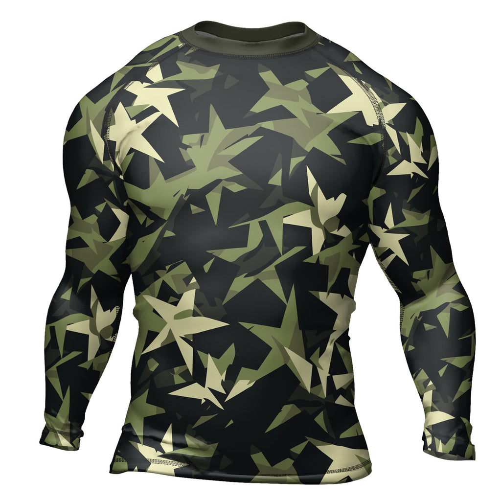 Rashninja Camouflage Star Mirage Men's Long Sleeve Rash Guard