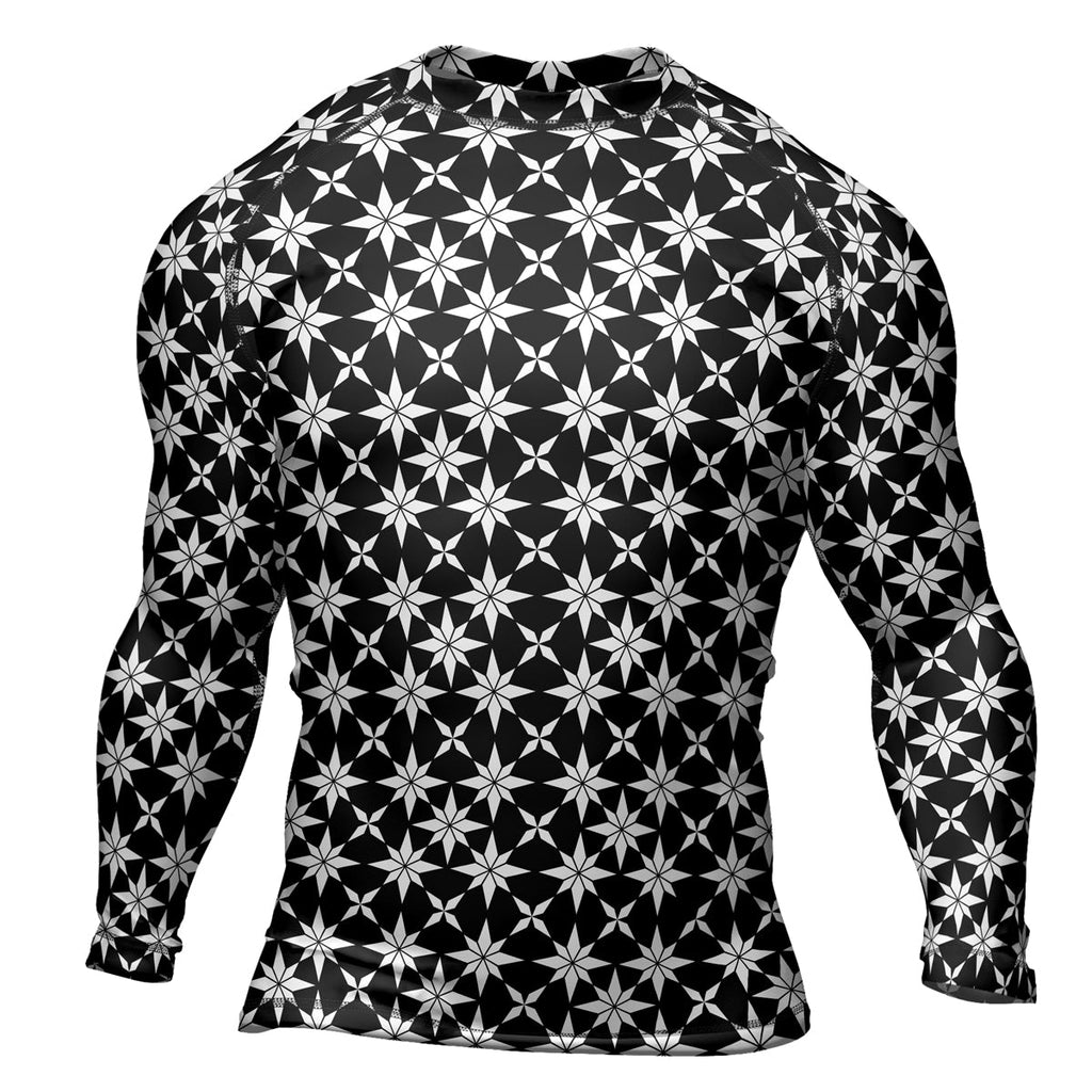 Rashninja Camouflage White Fusion Men's Long Sleeve Rash Guard