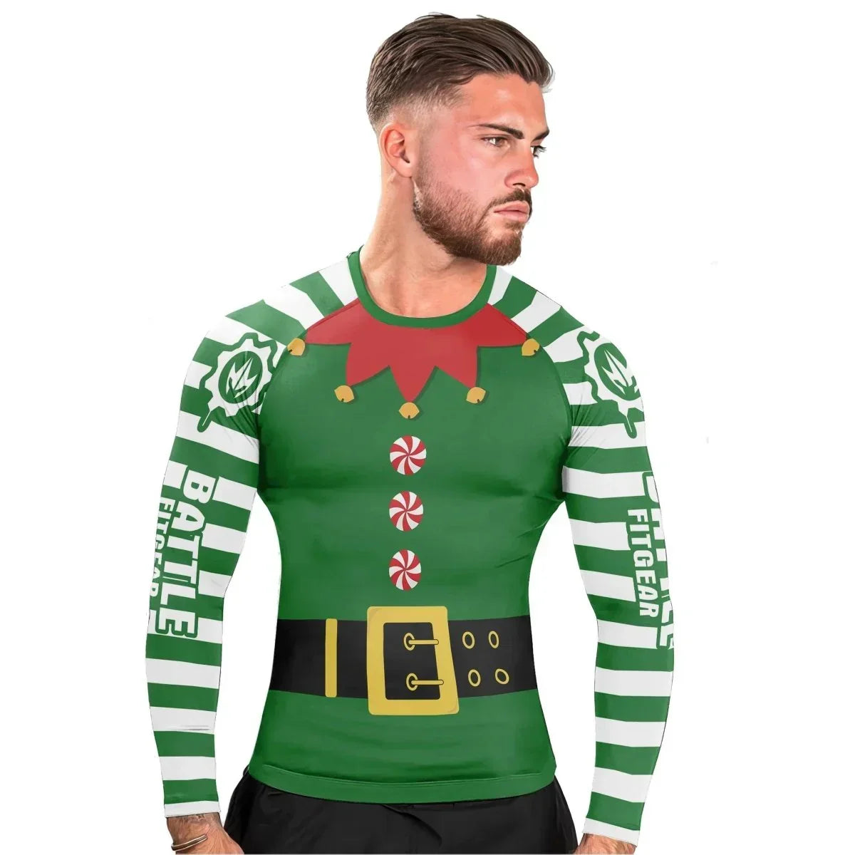Santa's Elf Long Sleeve Rash Guard