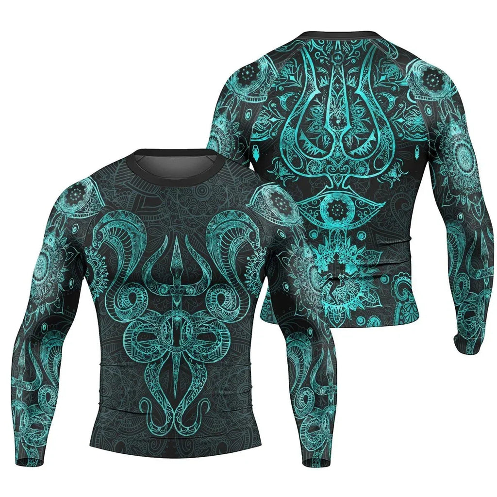 Snake King Vasuki Men's Long Sleeve Rash Guard