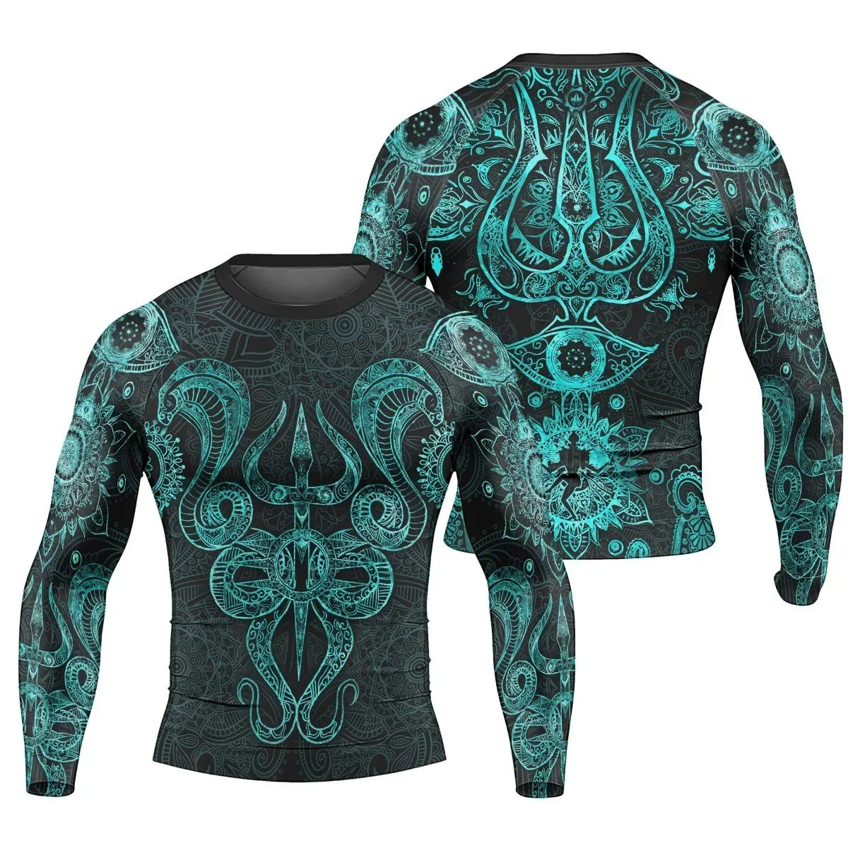 Snake King Vasuki Men's Long Sleeve Rash Guard
