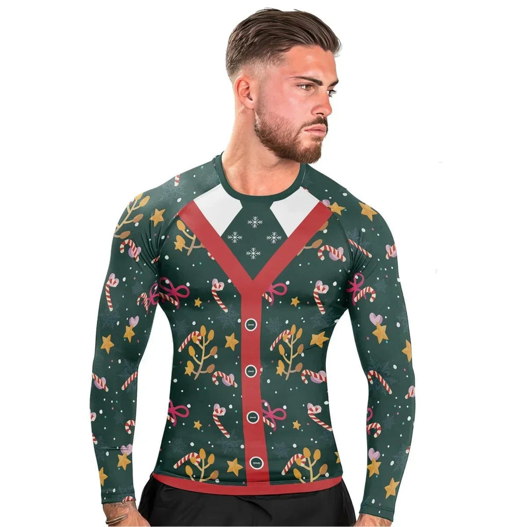 Merry Xmas Long Sleeve Rash Guard