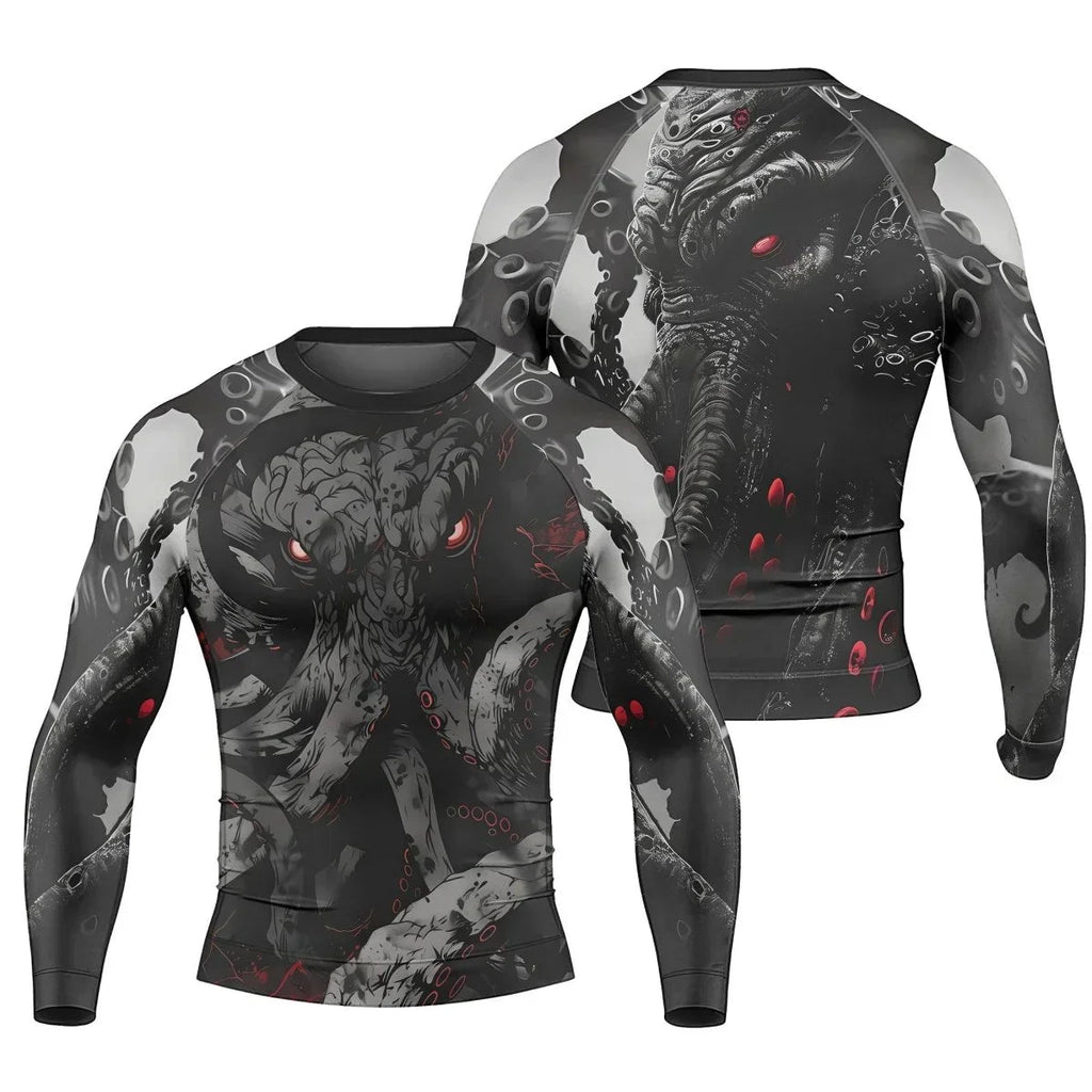 Darkness Cthulhu Men's Long Sleeve Rash Guard