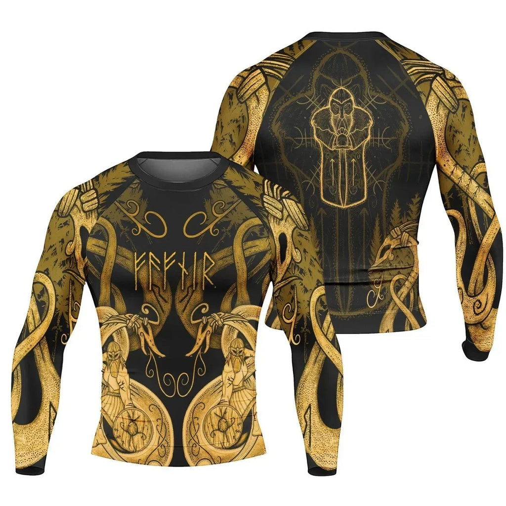Thor Son Of Odin Men's Long Sleeve Rash Guard