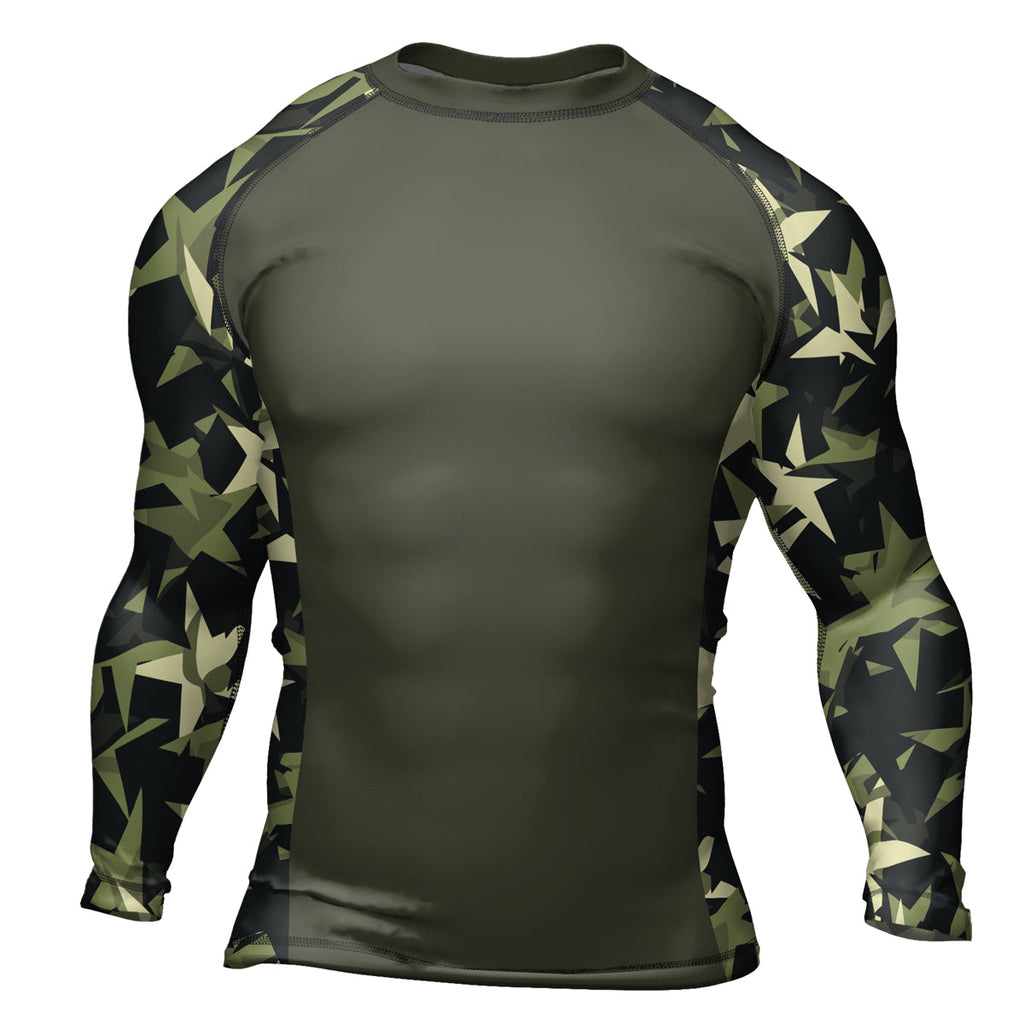 Rashninja Camouflage Star Mirage Men's Long Sleeve Rash Guard