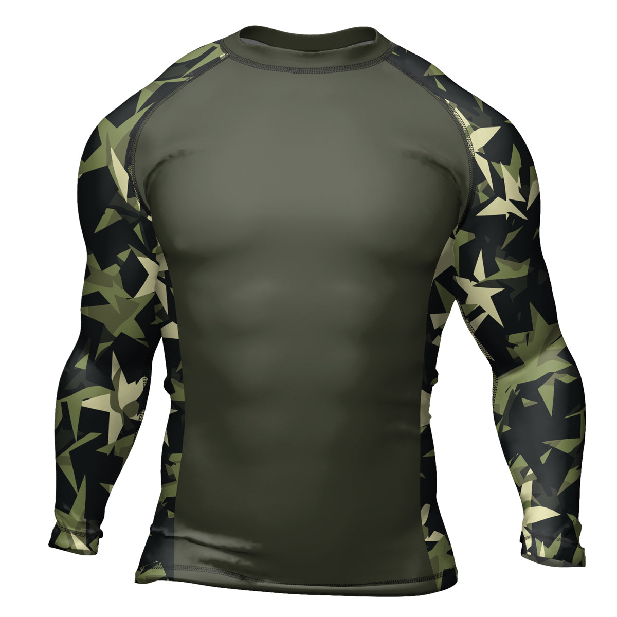 Rashninja Camouflage Star Mirage Men's Long Sleeve Rash Guard