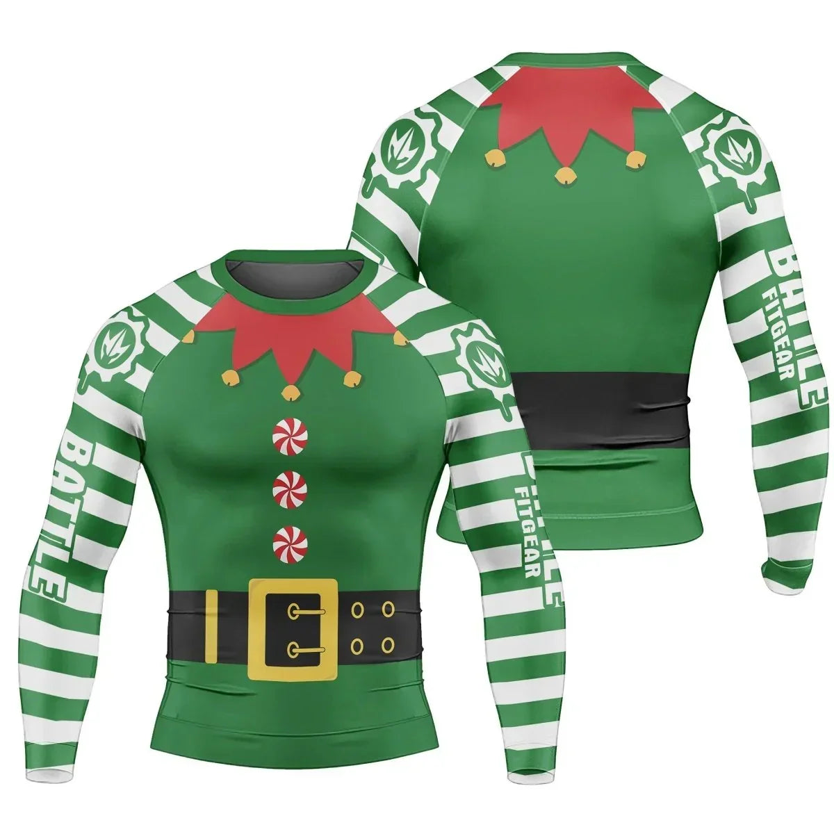 Santa's Elf Long Sleeve Rash Guard