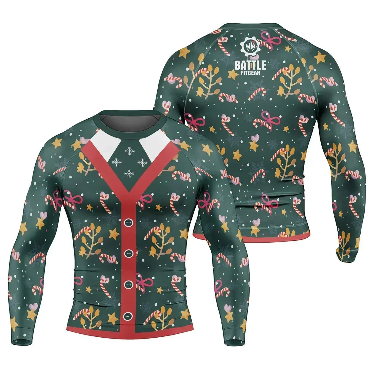 Merry Xmas Long Sleeve Rash Guard