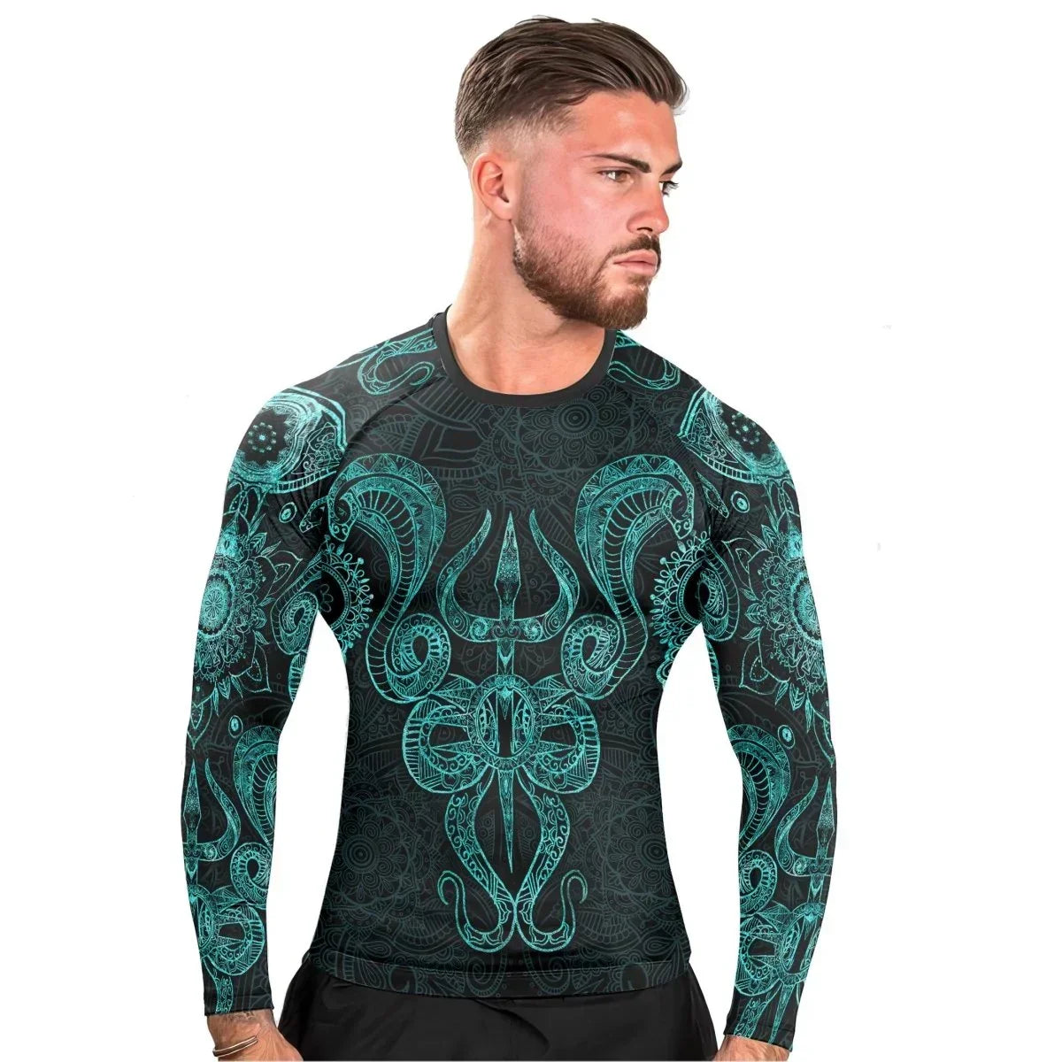 Snake King Vasuki Men's Long Sleeve Rash Guard