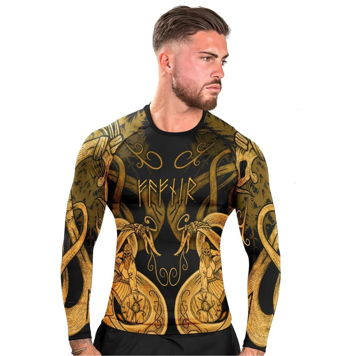 Thor Son Of Odin Men's Long Sleeve Rash Guard