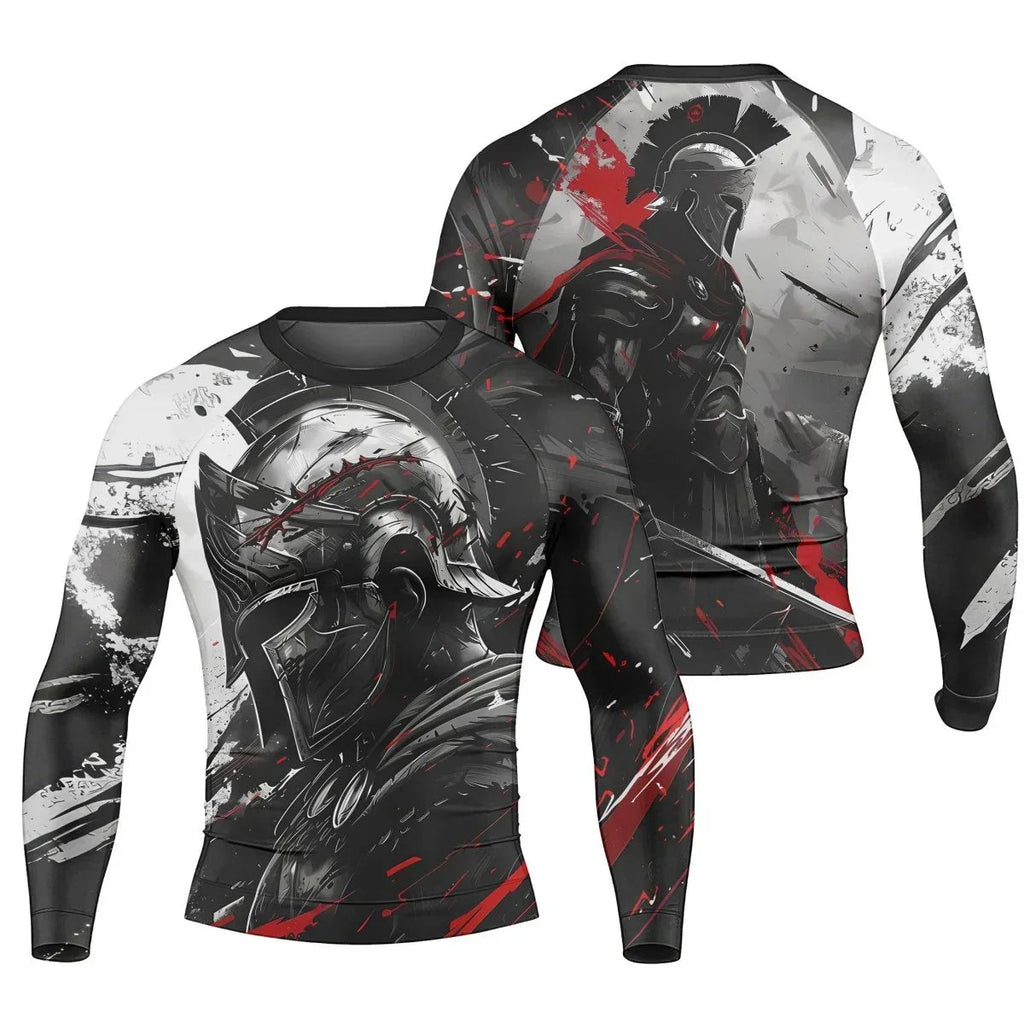 Spartan Warrior Soul Men's Long Sleeve Rash Guard