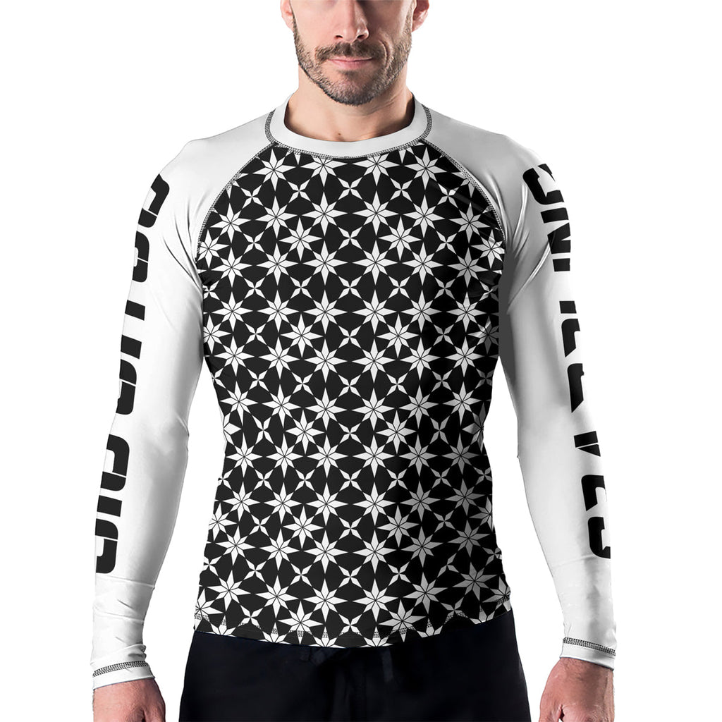 Rashninja Camouflage White Fusion Men's Long Sleeve Rash Guard