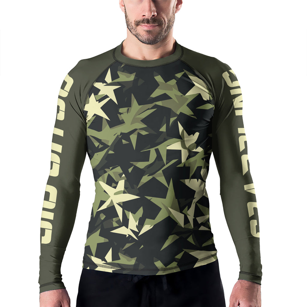 Rashninja Camouflage Star Mirage Men's Long Sleeve Rash Guard