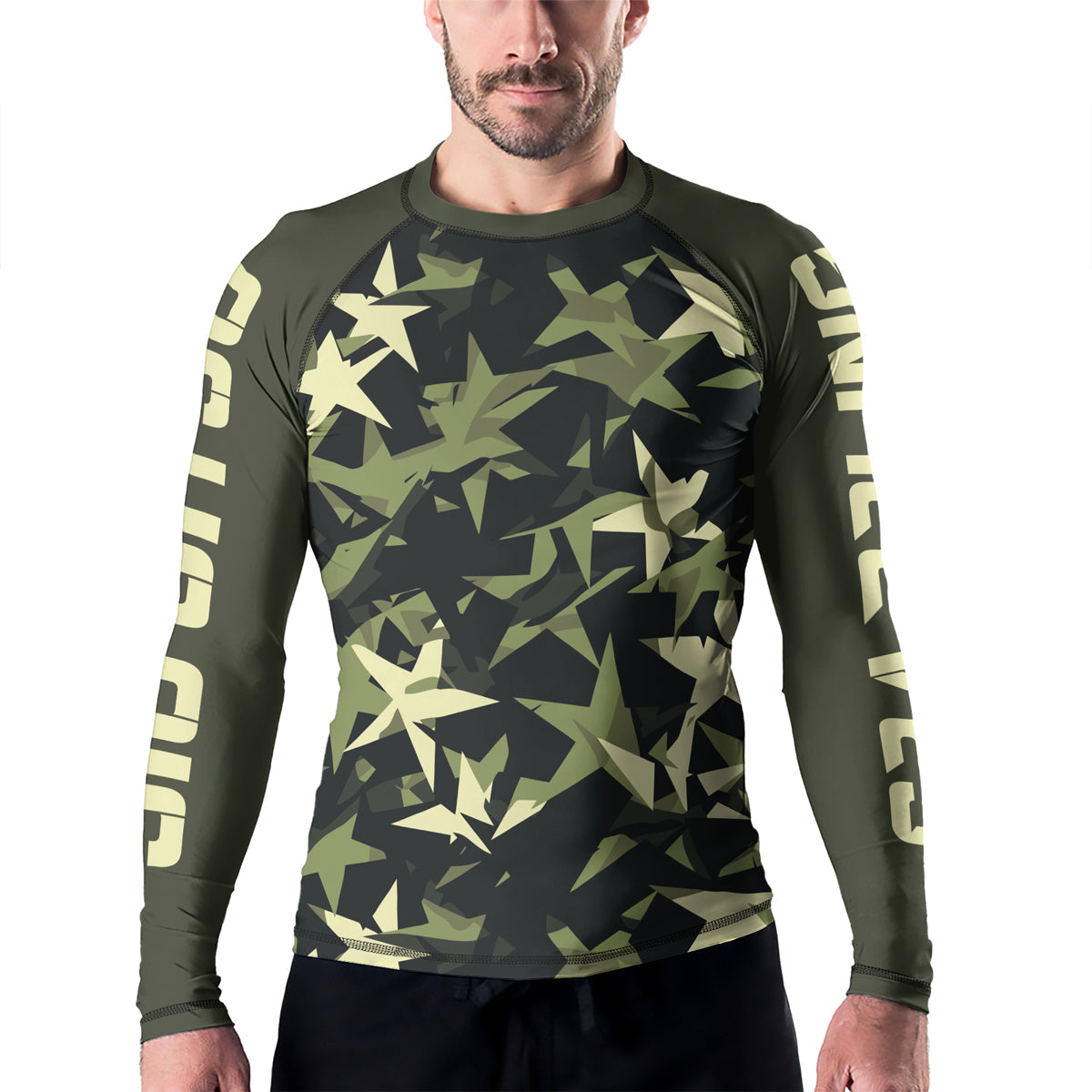Rashninja Camouflage Star Mirage Men's Long Sleeve Rash Guard