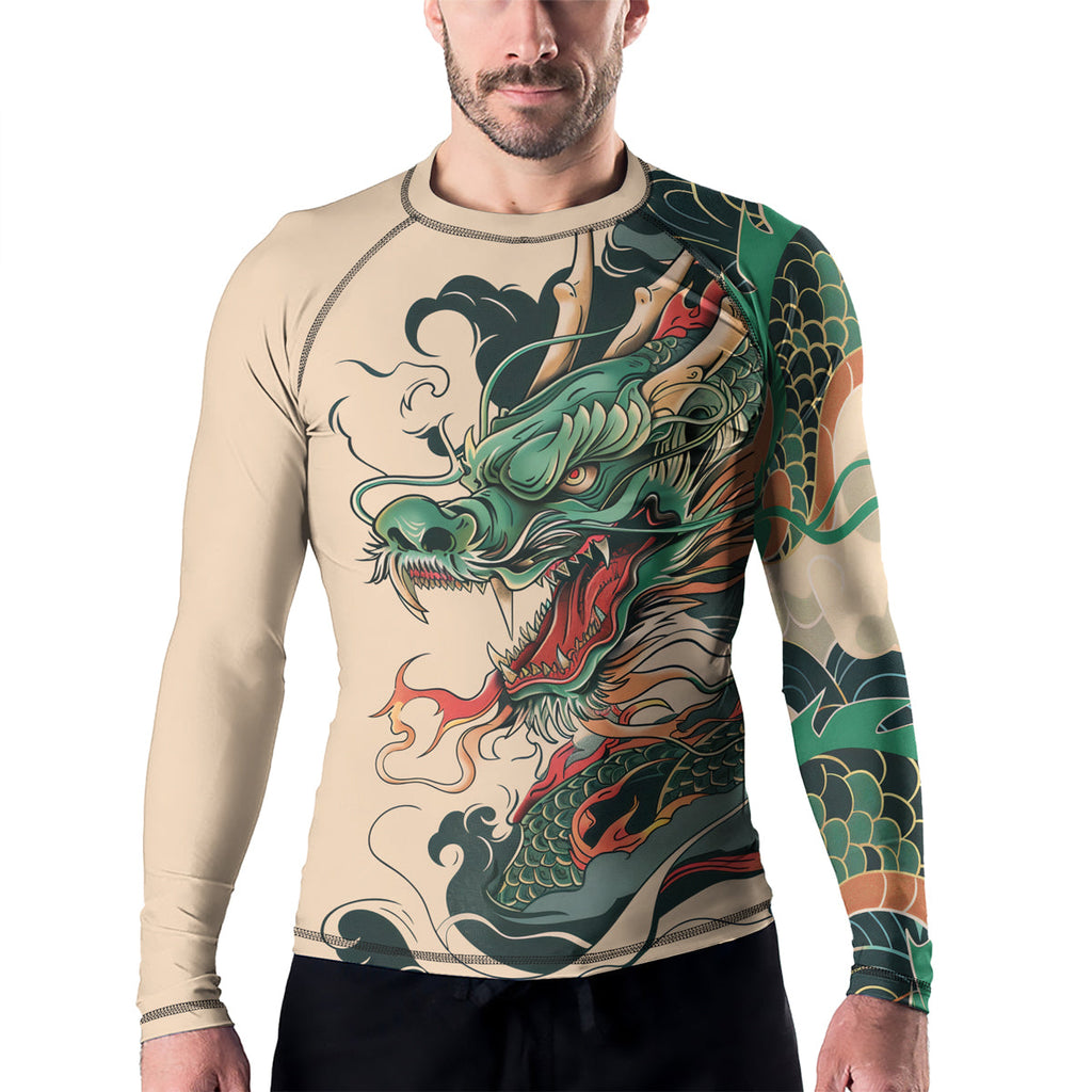 Rashninja Dragon Ascent Glory Men's Long Sleeve Rash Guard