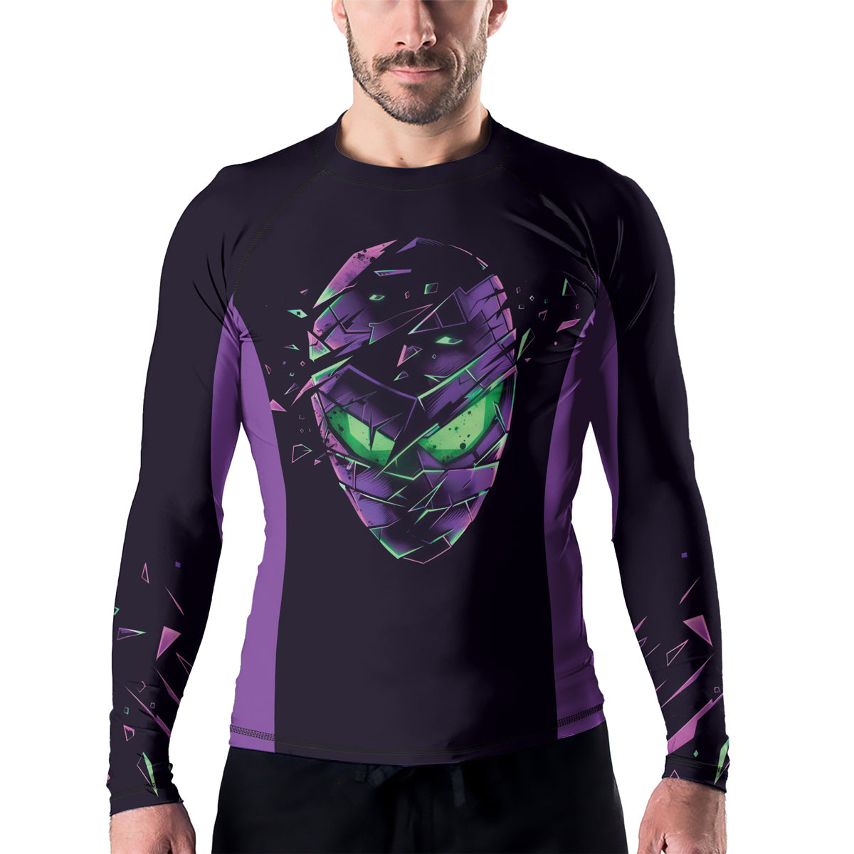 Rashninja Ninja Neon Venom Men's Long Sleeve Rash Guard