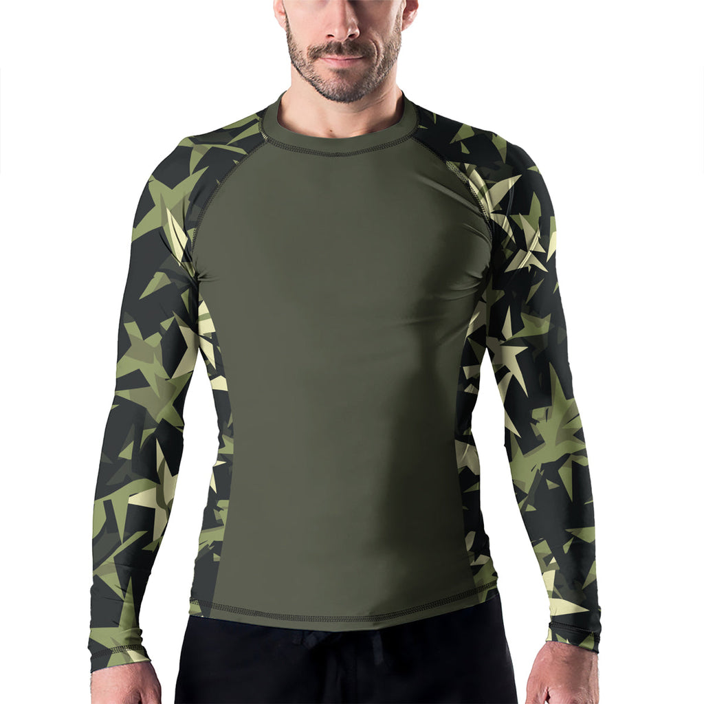 Rashninja Camouflage Star Mirage Men's Long Sleeve Rash Guard