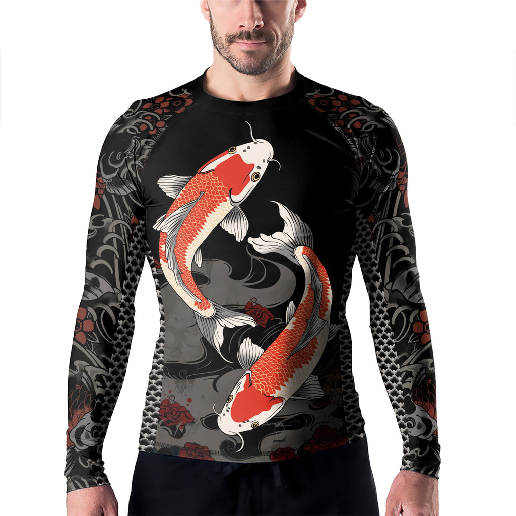 Rashninja Samurai Koi Legacy Men's Long Sleeve Rash Guard