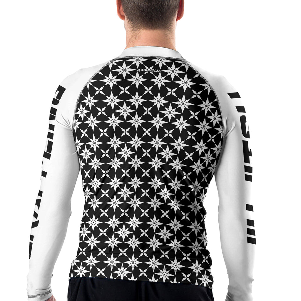 Rashninja Camouflage White Fusion Men's Long Sleeve Rash Guard