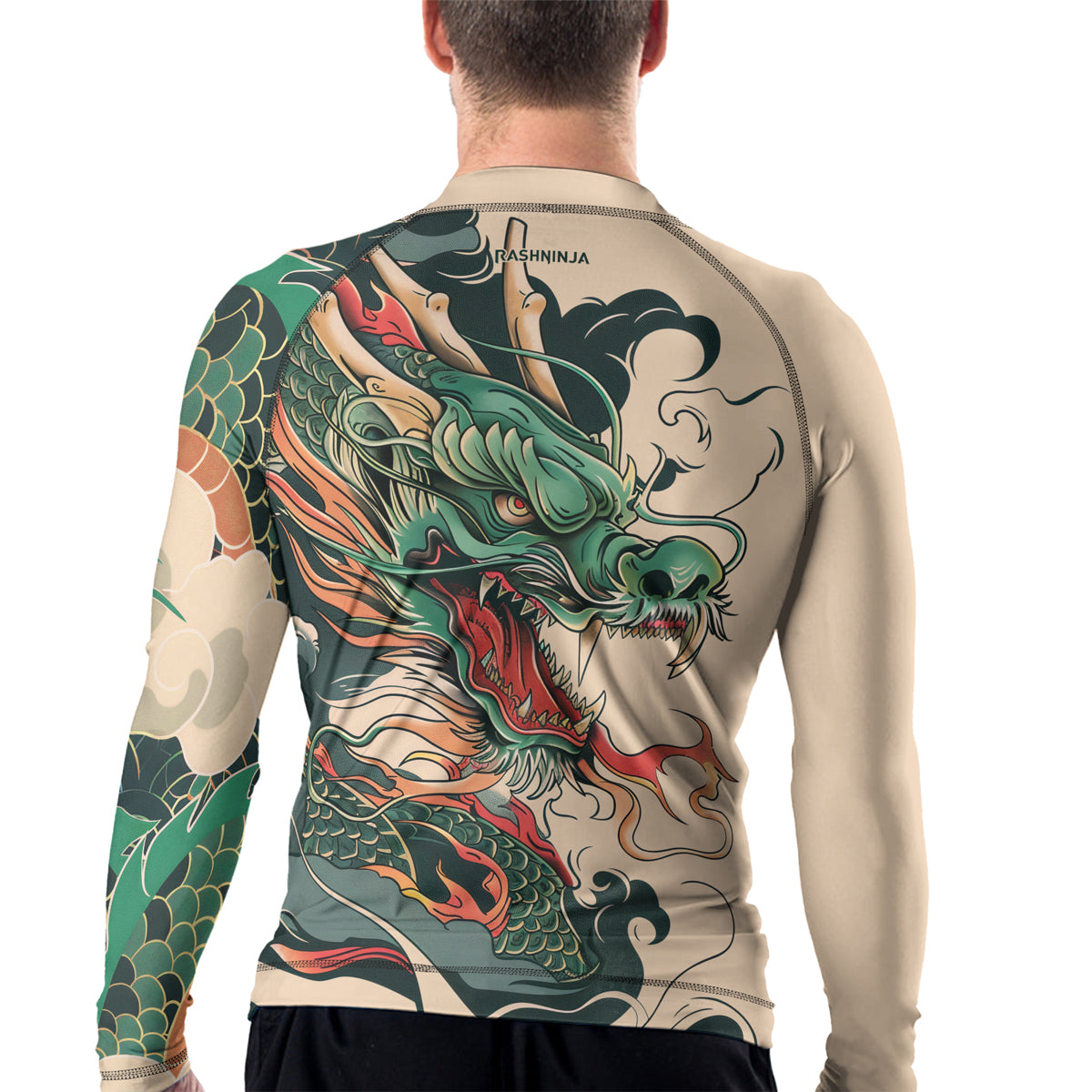 Rashninja Dragon Ascent Glory Men's Long Sleeve Rash Guard