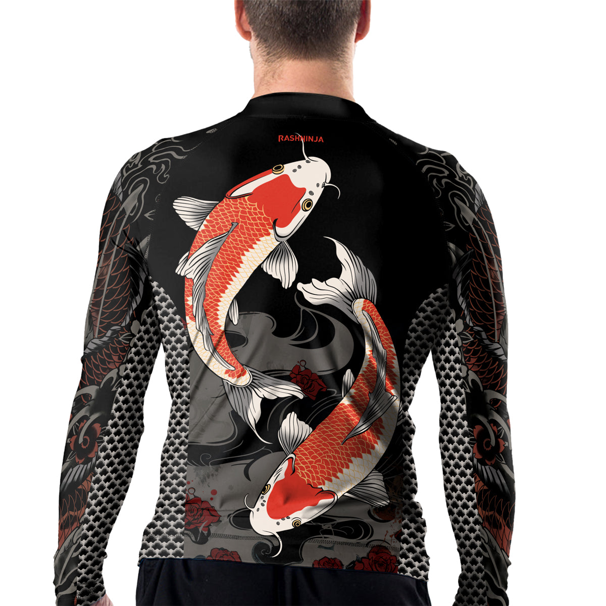Rashninja Samurai Koi Legacy Men's Long Sleeve Rash Guard
