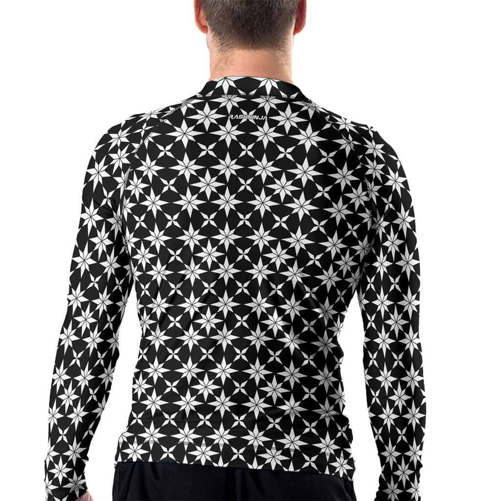 Rashninja Camouflage White Fusion Men's Long Sleeve Rash Guard