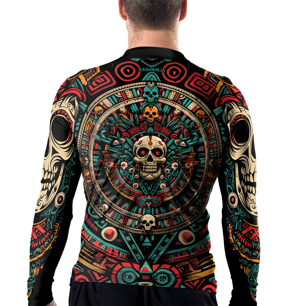 Rashninja Aztec Sun Warrior Men's Long Sleeve Rash Guard