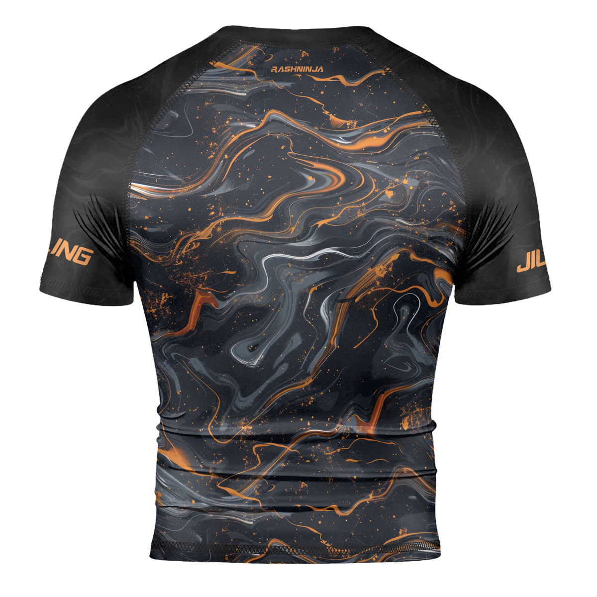 Rashninja Cyber Storm Marble Men's Short Sleeve Rash Guard