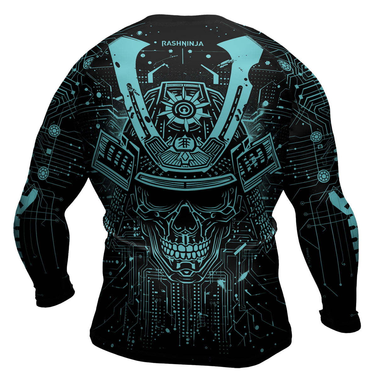 Rashninja Cyber Neon Matrix Men's Long Sleeve Rash Guard