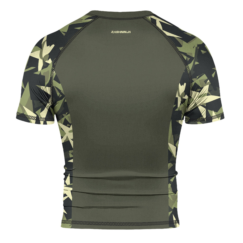 Rashninja Camouflage Star Mirage Men's Short Sleeve Rash Guard