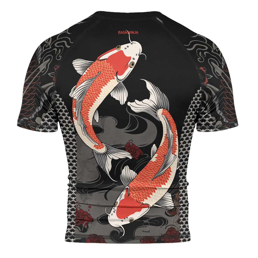 Rashninja Samurai Koi Legacy Men's Short Sleeve Rash Guard