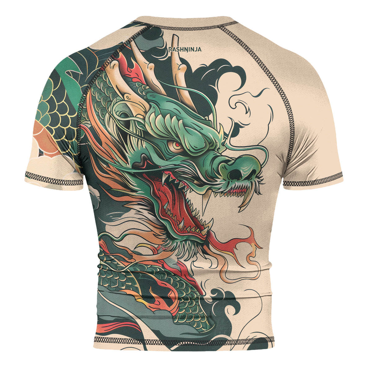 Rashninja Dragon Ascent Glory Men's Short Sleeve Rash Guard