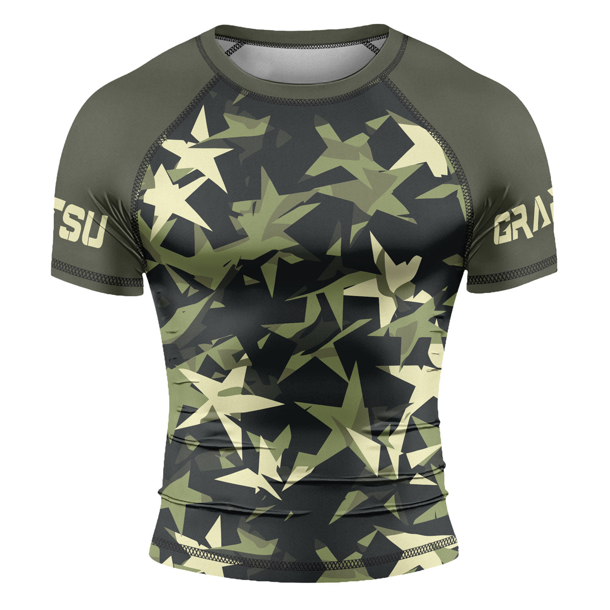 Rashninja Camouflage Star Mirage Men's Short Sleeve Rash Guard