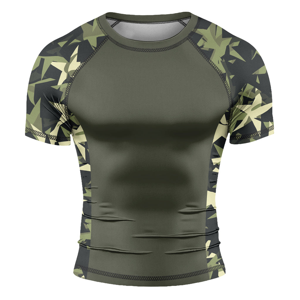 Rashninja Camouflage Star Mirage Men's Short Sleeve Rash Guard