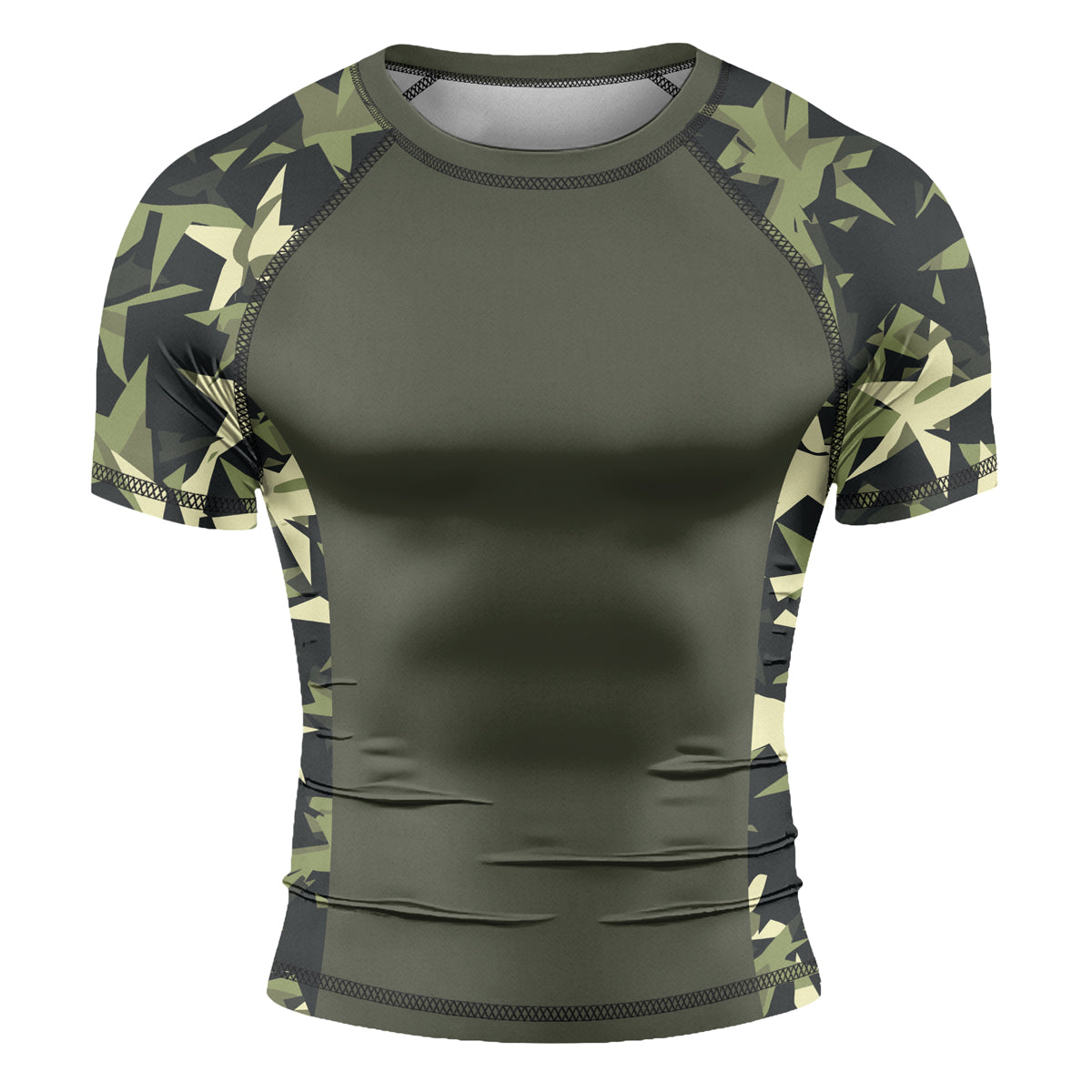 Rashninja Camouflage Star Mirage Men's Short Sleeve Rash Guard